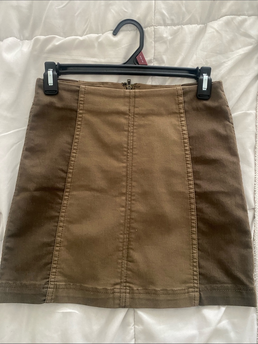 Free People Olive Mini Skirt